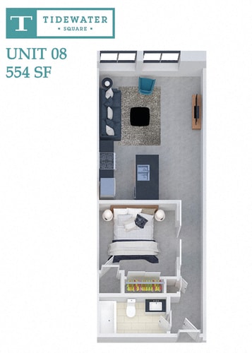 Floor Plan  Tidewater Square Unit 08
