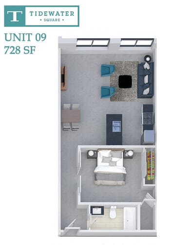 Floor Plan  Tidewater Square Unit 09