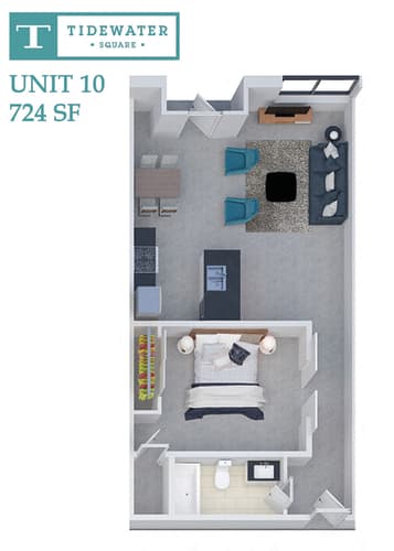 Floor Plan  Tidewater Square Unit 10