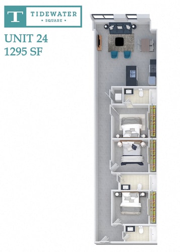 Floor Plan  Tidewater Square Unit 24