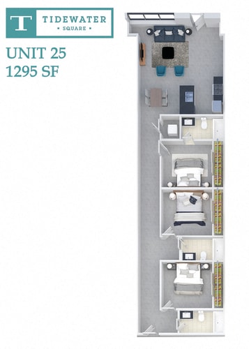 Floor Plan  Tidewater Square Unit 25