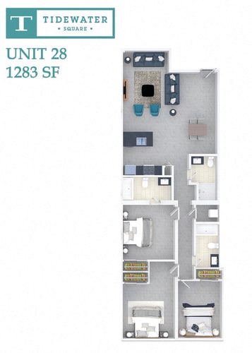Floor Plan  Tidewater Square Unit 28