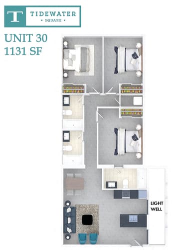Floor Plan  Tidewater Square Unit 30