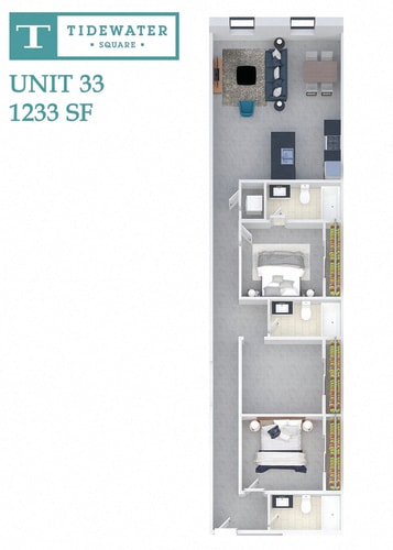 Floor Plan  Tidewater Square Unit 33