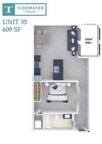 Floor Plan  Tidewater Square Unit 35
