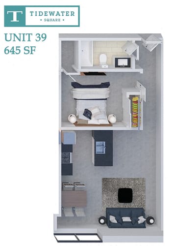 Floor Plan  Tidewater Square Unit 39