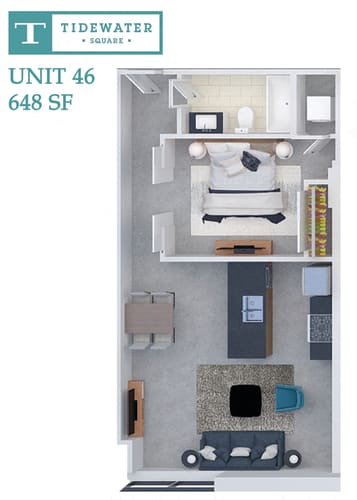 Floor Plan  Tidewater Square Unit 46