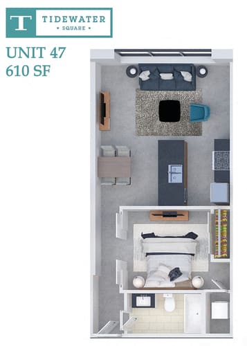 Floor Plan  Tidewater Square Unit 47