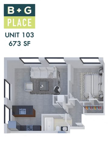 Floor Plan  B+G Place Unit 103