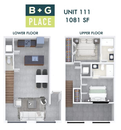 Floor Plan  B+G Place Unit 111