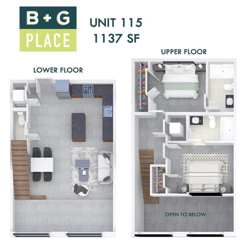 Floor Plan  B+G Place Unit 115