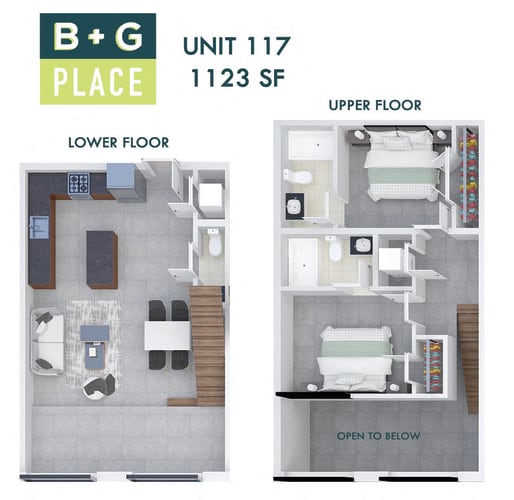Floor Plan  B+G Place Unit 117