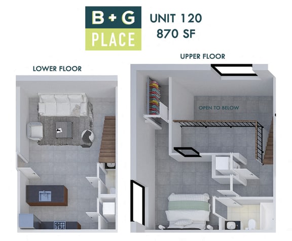 Floor Plan  B+G Place Unit 120