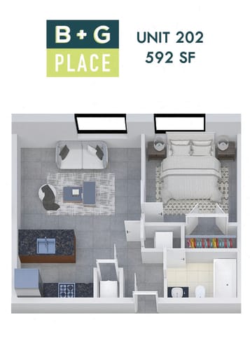 Floor Plan  B+G Place Unit 202