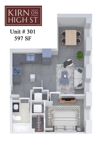 Floor Plan  Kirn on High Street 301