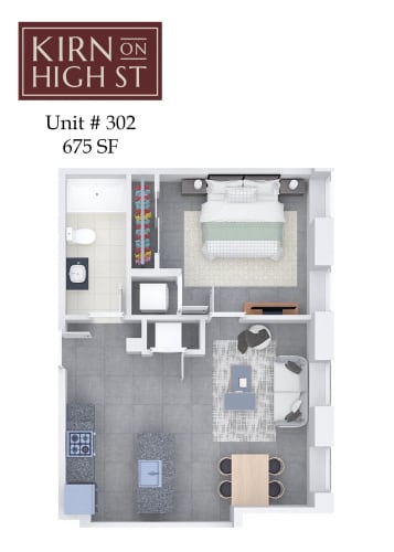 Floor Plan  Kirn on High Street 302