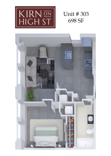 Floor Plan  Kirn on High Street 303