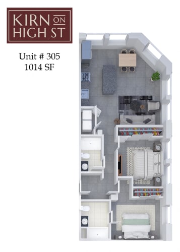 Floor Plan  Kirn on High Street 305