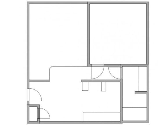 Floor Plan  1x1