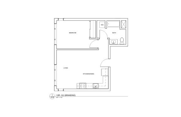 Floor Plan  1B B