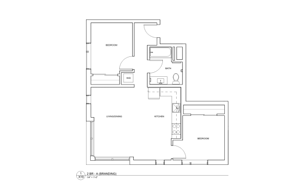 Floor Plan  2B A