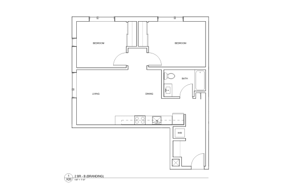 Floor Plan  2B B