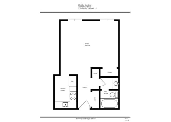 Floor Plan  at Holiday Gardens, Lakewood