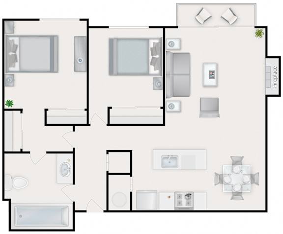 Floor Plan  2x1