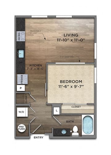 Floor Plan  S4-1 Floor Plan at The Nicholas, Columbus