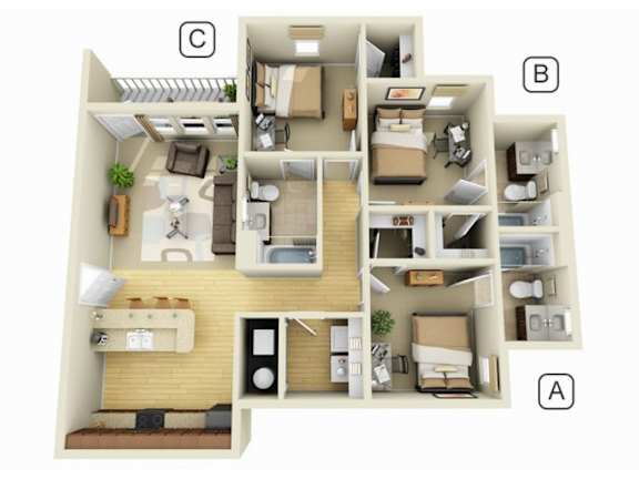 Floor Plan  FloorThreeConventional