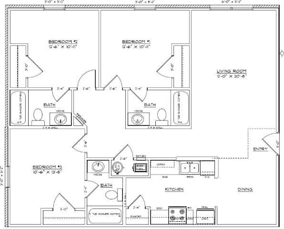 Floor Plan  OneBed