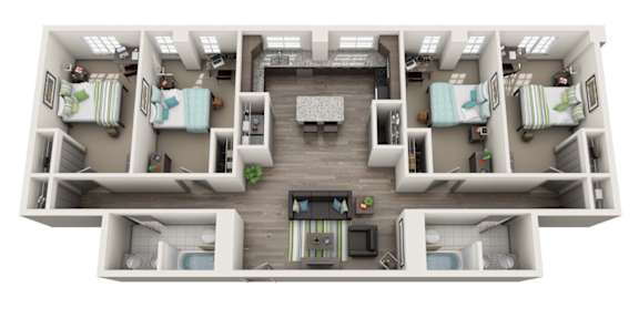 Floor Plan  Three Bedroom