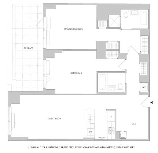 Floor Plan  2Br 2Bth 1