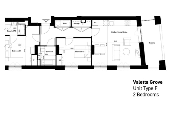 Floor Plan  floor plan of the upper level of the home