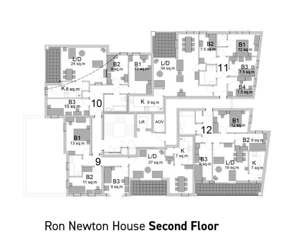 Floor Plan  Floorplans – 2nd floor Ron Newton House