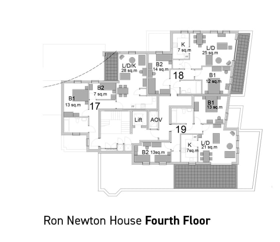Floor Plan  Floorplans – 4th floor Ron Newton House