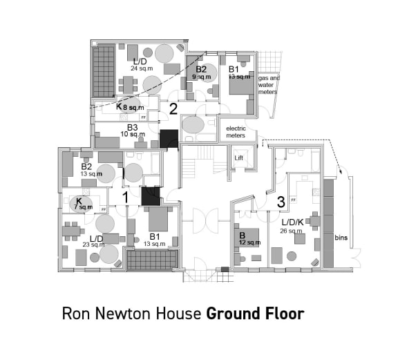 Floor Plan  Floorplans – 1st floor Ron Newton House