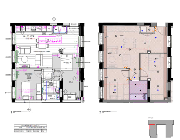 Floor Plan  Town Hall Annex - Two bed