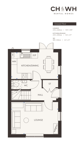 Floor Plan  the floor plan of the condo