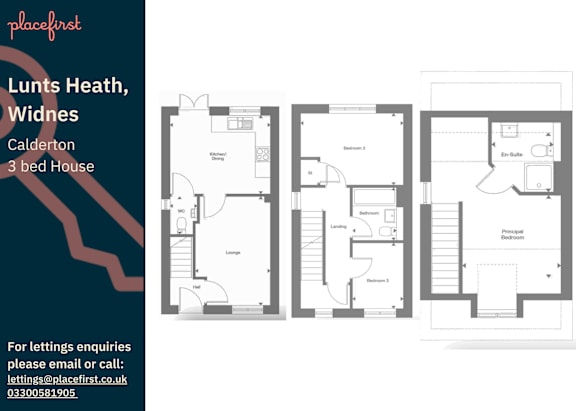 Floor Plan  A floor plan of a 3 bedroom house in Lunts Heath, Widnes.