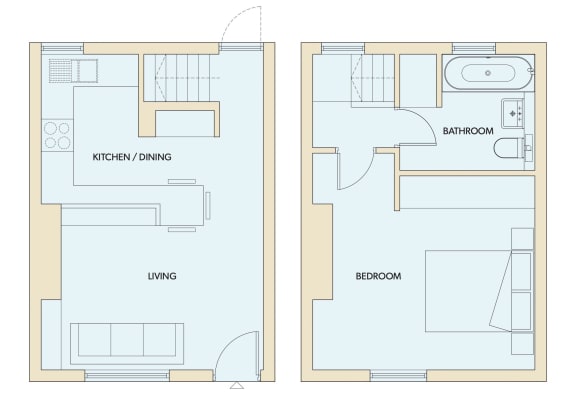 Floor Plan  1 bedroom 1 bathroom