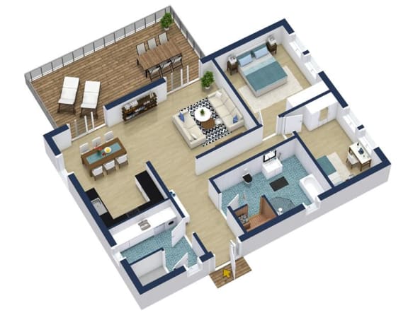 Floor Plan  a floor plan of a house with a pool and a living room