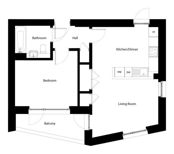 Floor Plan  Apartment Type 1