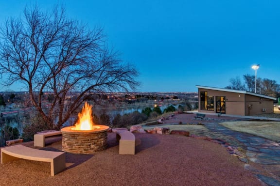 Fire Pit at Bonterra Lakeside Apartments