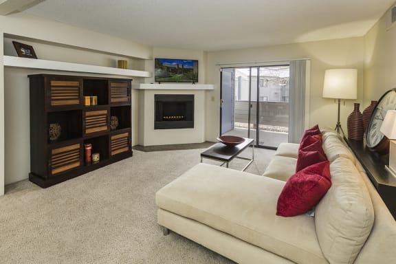 Fireplaces available at The Parc at Briargate Apartments