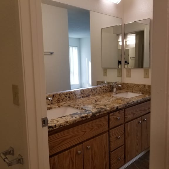 Tassajara 2x2.25 Large bedroom bathroom entry featuring vanity(basic)