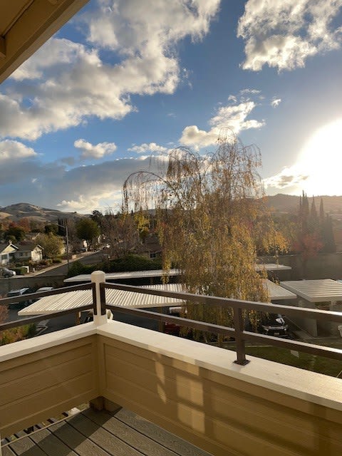Tassajara 2x2.25  Beautiful patio view