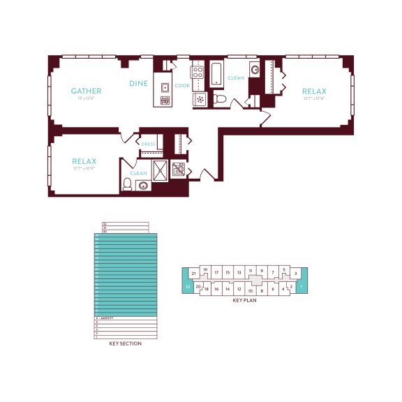 2 bedroom 2 bath E at 360 State Street, New Haven, Connecticut