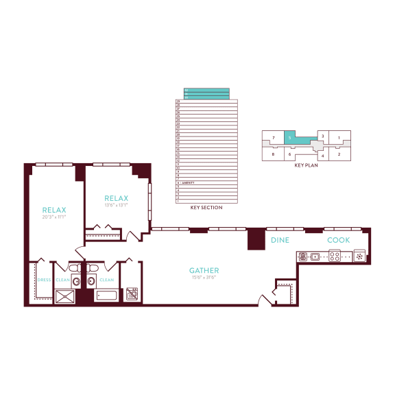 2 bedroom 2 bath A at 360 State Street, New Haven, CT