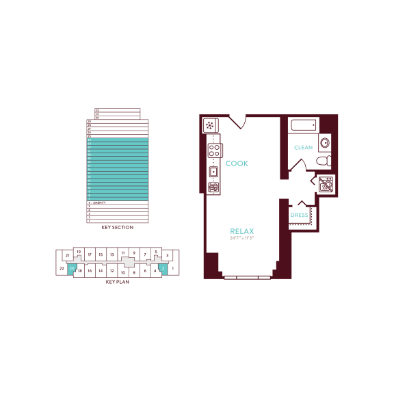 1 bedroom 1 bathroom at 360 State Street, New Haven, CT